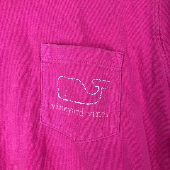Vineyard Vines Long-Sleeved T-Shirt, Left Breadt Pocket, Pink, Soft Cotton SZ S - Picture 5 of 7